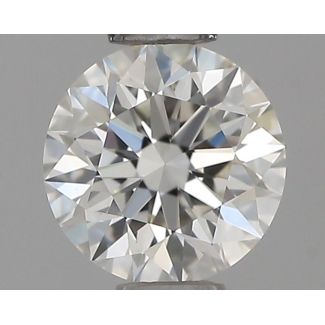 0.4 Carat Round G VVS2 EX IGI Natural Diamond