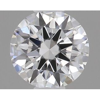 0.19 Carat Round D IF EX GIA Natural Diamond