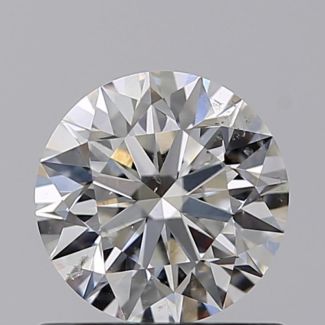 0.70 Carat Round F SI1 EX GIA Natural Diamond