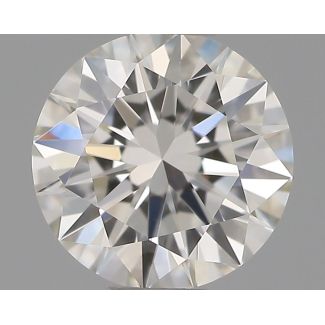 0.5 Carat Round H VVS2 EX GIA Natural Diamond