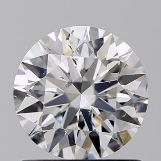 0.91 Carat Round E SI2 EX GIA Natural Diamond