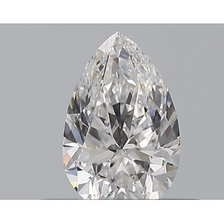 0.41 Carat Pear D IF - EX VG GIA Natural Diamond