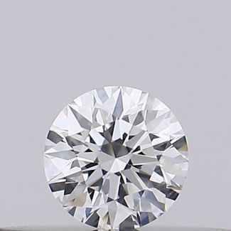 0.18 Carat Round D VS1 EX GIA Natural Diamond