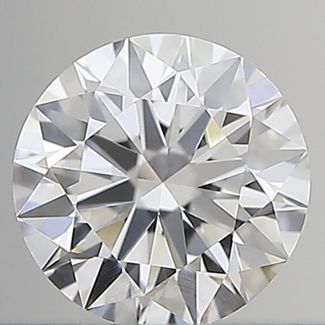 0.35 Carat Round D VVS2 EX GIA Natural Diamond