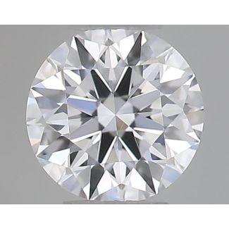 0.19 Carat Round D VVS2 EX GIA Natural Diamond