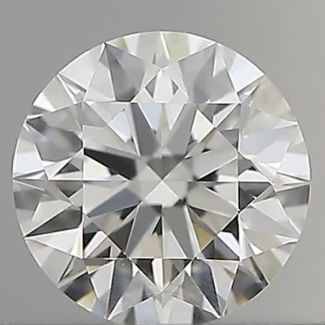 0.40 Carat Round F VVS1 EX GIA Natural Diamond