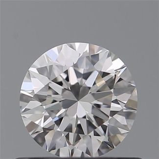 0.5 Carat Round D VVS1 EX GIA Natural Diamond