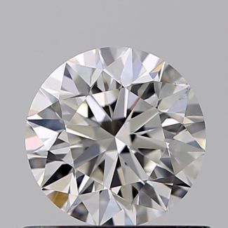 0.60 Carat Round F VS1 VG EX GIA Natural Diamond