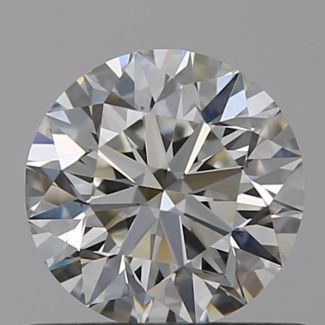 0.6 Carat Round H VS1 EX GIA Natural Diamond