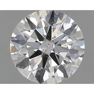 0.53 Carat Round F SI1 EX GIA Natural Diamond