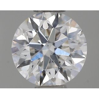 0.48 Carat Round F SI2 EX GIA Natural Diamond