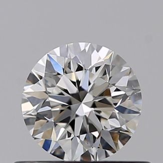 0.45 Carat Round F VS2 VG EX GIA Natural Diamond