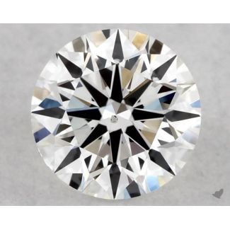 0.46 Carat Round F SI2 EX GIA Natural Diamond