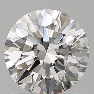 0.86 Carat Round F VVS1 EX GIA Natural Diamond