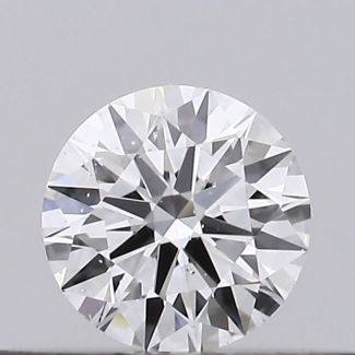 0.21 Carat Round D SI1 EX GIA Natural Diamond