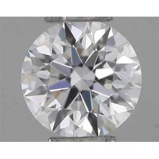 0.20 Carat Round D VVS1 EX VG GIA Natural Diamond