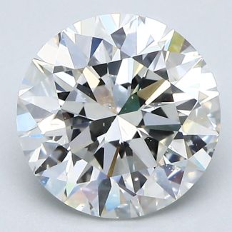 2.5 Carat Round G SI2 EX GIA Natural Diamond