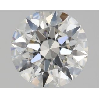 0.4 Carat Round H VVS2 EX GIA Natural Diamond