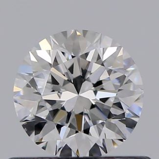 0.51 Carat Round D VS2 VG EX GIA Natural Diamond