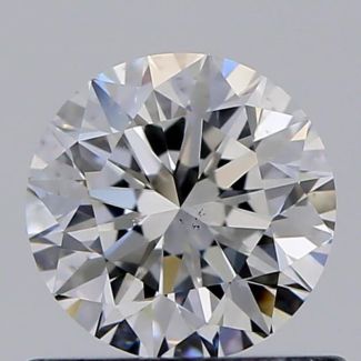 0.60 Carat Round E VS2 VG EX GIA Natural Diamond