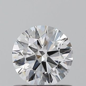 0.6 Carat Round D SI1 EX VG GIA Natural Diamond