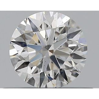 0.5 Carat Round F SI1 EX GIA Natural Diamond