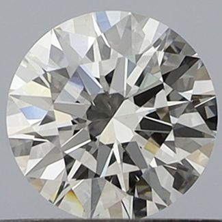 0.56 Carat Round E VVS2 EX GIA Natural Diamond