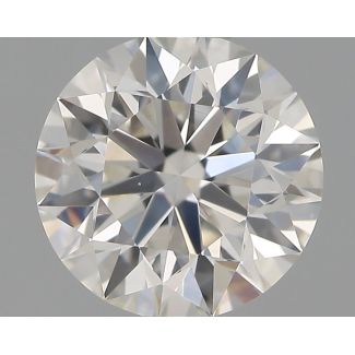 0.61 Carat Round H VS1 EX GIA Natural Diamond