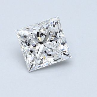 0.72 Carat Princess D VVS2 - EX GIA Natural Diamond