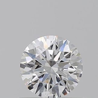 0.63 Carat Round D VVS2 EX GIA Natural Diamond