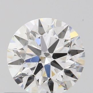 0.52 Carat Round E SI1 EX VG GIA Natural Diamond