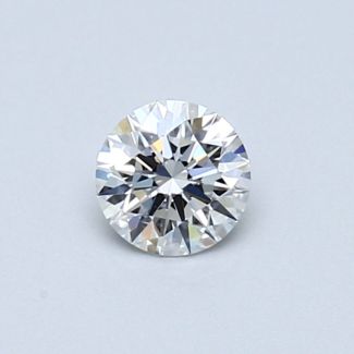 0.37 Carat Round E VVS1 EX GIA Natural Diamond