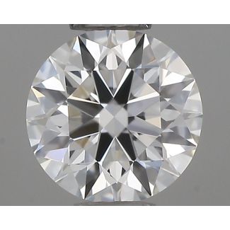 0.34 Carat Round H VVS1 VG EX GIA Natural Diamond