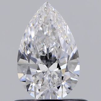 0.60 Carat Pear D VVS1 - EX VG GIA Natural Diamond