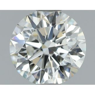 0.91 Carat Round H VVS1 EX GIA Natural Diamond