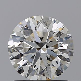 1.0 Carat Round H SI1 EX GIA Natural Diamond