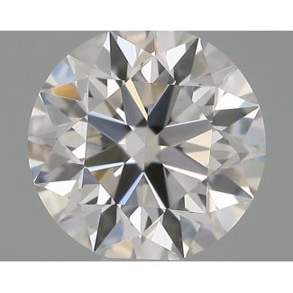 0.51 Carat Round G VVS2 EX GIA Natural Diamond