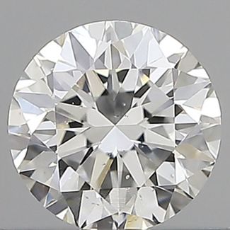 0.50 Carat Round F SI1 VG EX GIA Natural Diamond