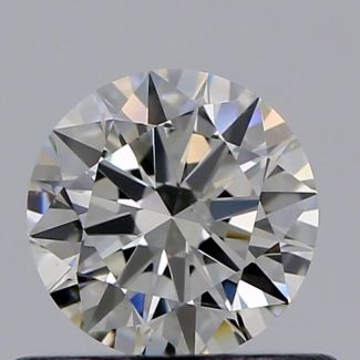 0.45 Carat Round I VS2 EX GIA Natural Diamond