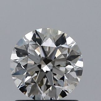 0.91 Carat Round H VS2 EX GIA Natural Diamond