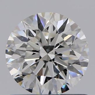 0.71 Carat Round F SI1 EX GIA Natural Diamond