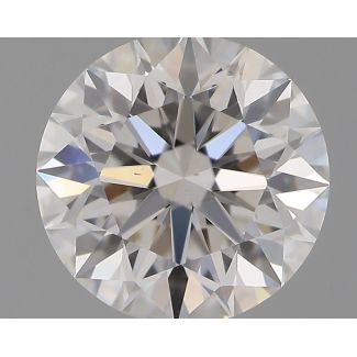 0.71 Carat Round F VS1 EX GIA Natural Diamond