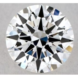 0.43 Carat Round F VVS2 EX GIA Natural Diamond