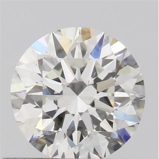 0.50 Carat Round H VS1 EX VG GIA Natural Diamond