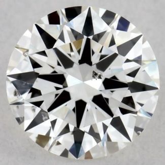 0.5 Carat Round H SI2 EX GIA Natural Diamond