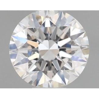 0.36 Carat Round E VVS2 EX GIA Natural Diamond