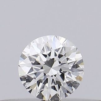 0.20 Carat Round H VVS2 EX GIA Natural Diamond