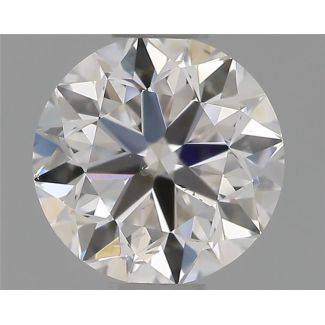 0.51 Carat Round E SI1 VG EX GIA Natural Diamond