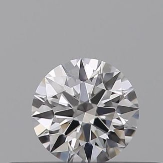 0.19 Carat Round D VVS1 EX GIA Natural Diamond