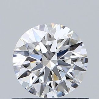 0.52 Carat Round E VS2 EX GIA Natural Diamond